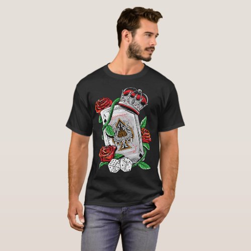 Ace of Spades Texas Holdem Poker Playing Card tee