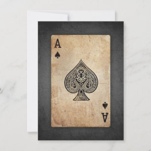 Ace of spades throw pillow