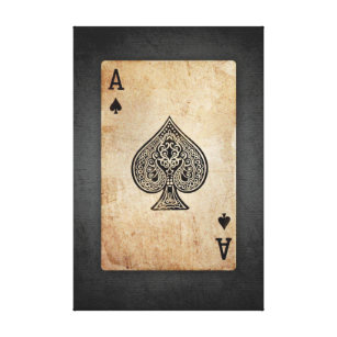 IXMAH Arte de pôquer rainha de copas, Ace Spades, pôsteres de