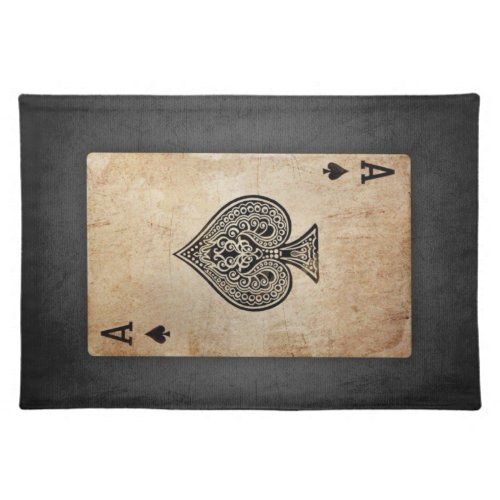 Ace of spades throw pillow cloth placemat