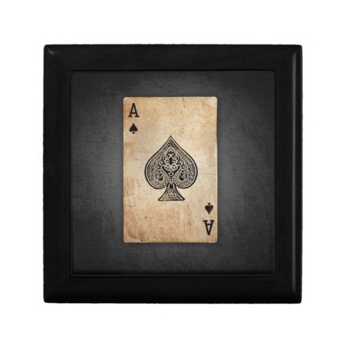 Ace of spades throw pillow gift box