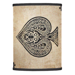 Ace of spades throw pillow lamp shade