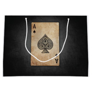 Ace of spades throw pillow large gift bag