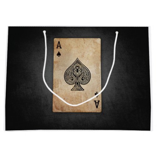 Ace of spades throw pillow large gift bag