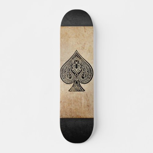 Ace of spades throw pillow skateboard