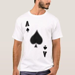 Ace of Spades Vintage Cotton Poly Blend Apparel Fo T-Shirt