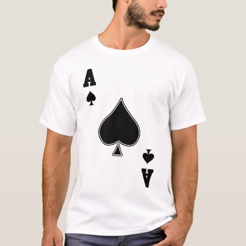 Ace of Spades Vintage Cotton Poly Blend Apparel Fo T_Shirt
