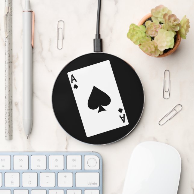 Ace Of Spades Wireless Charger (Desk)