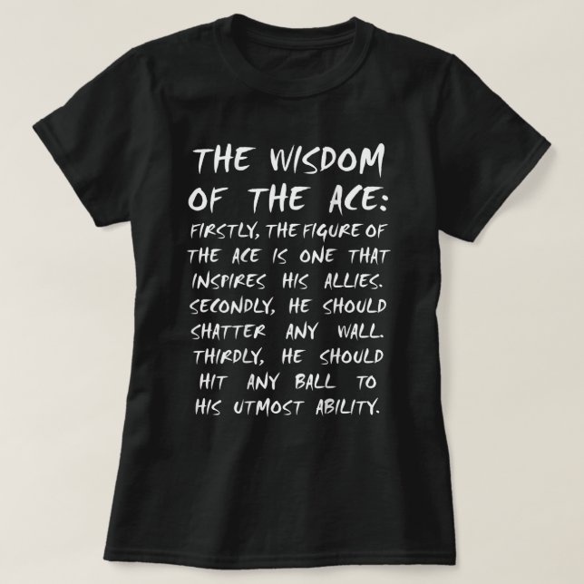 Ace Owl Volleyball Wisdom Anime Manga Cosplay  T-Shirt (Design Front)