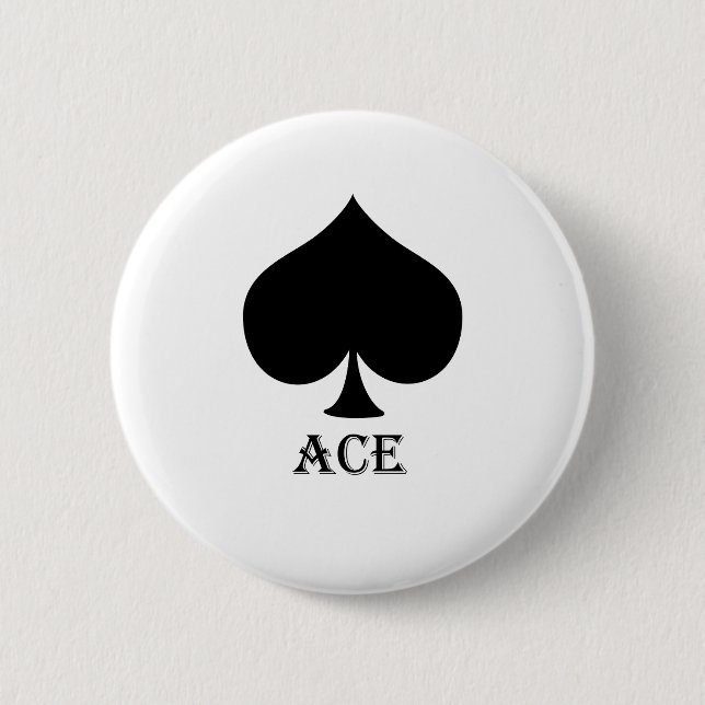 Ace Pinback Button (Front)