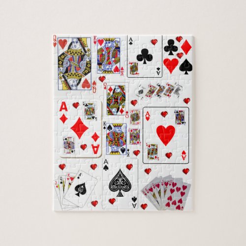 Ace Playing Cards Jigsaw Puzzle Daisy