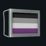 Ace Pride Belt Buckle<br><div class="desc">Belt buckle in the colors of the asexual flag.</div>