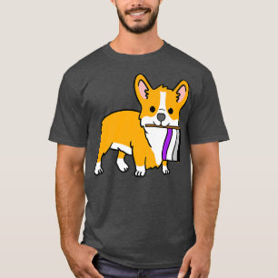 Ace Pride Corgi Aseual Gift T-Shirt