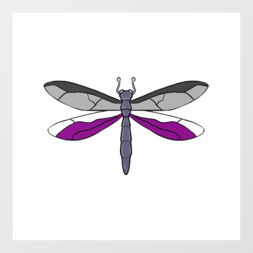 Ace Pride Dragonfly Wall Decal