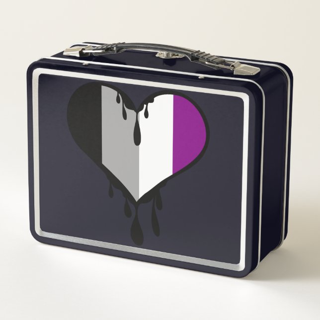 Ace Pride Dripping Heart Metal Lunch Box (Back)