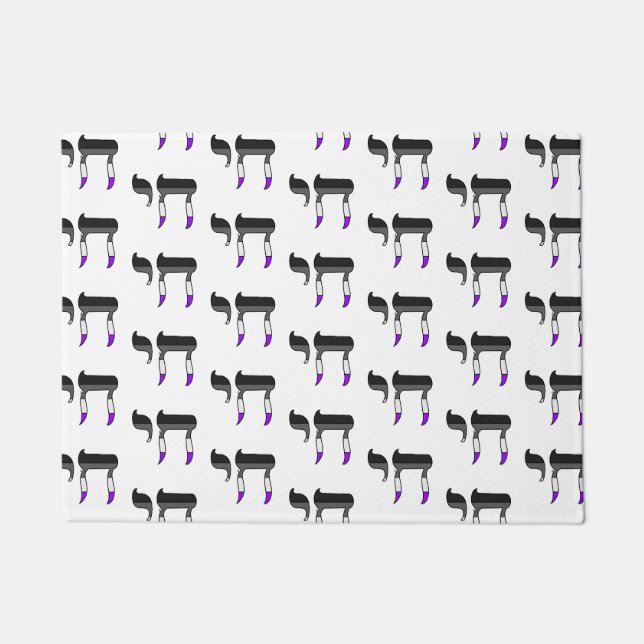 Ace Pride Flag Chai Doormat (Front)