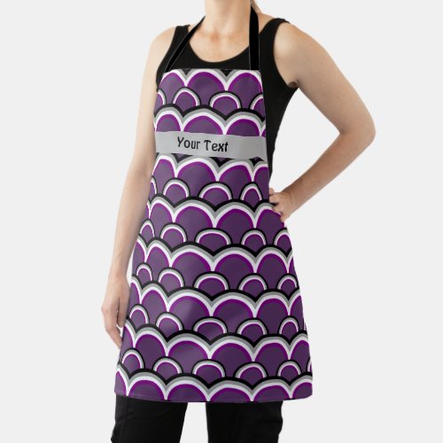 Ace pride flag rainbow pattern with a custom text  apron