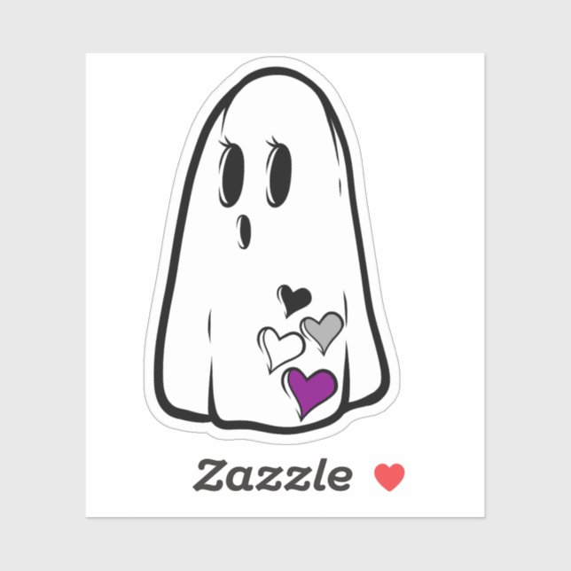 Ace Pride Ghost Sticker (Sheet)