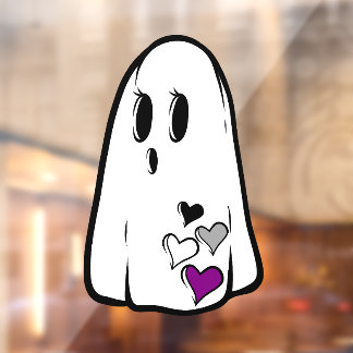 Ace Pride Ghost Window Cling