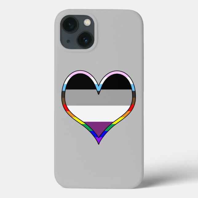Ace Pride Heart Case-Mate iPhone Case (Back)
