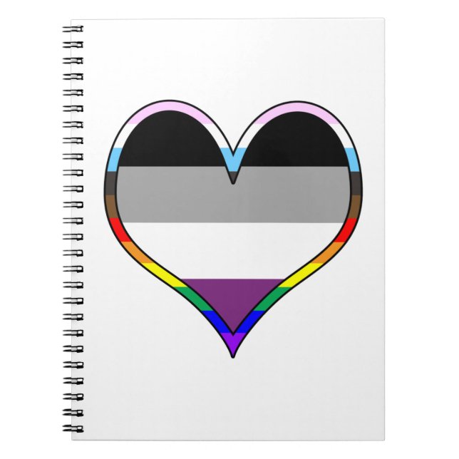 Ace Pride Heart Notebook (Front)