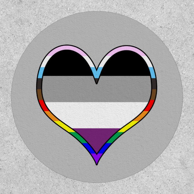 Ace Pride Heart Patch (Front)