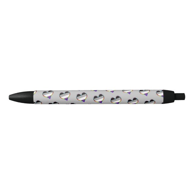 Ace Pride Heart Pattern Pen (Front)