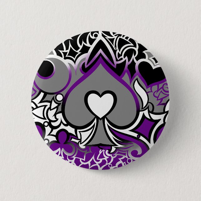 Ace Pride Squiggle Button (Front)