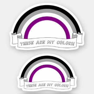 Ace Pride - These are my colors Sticker