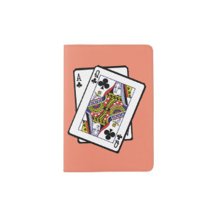 Ace & Queen of Clubs 21st Birthday Born In 2002 Passport Holder