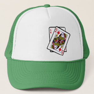Ace & Queen of Diamonds 21st Birthday Born In 2002 Trucker Hat