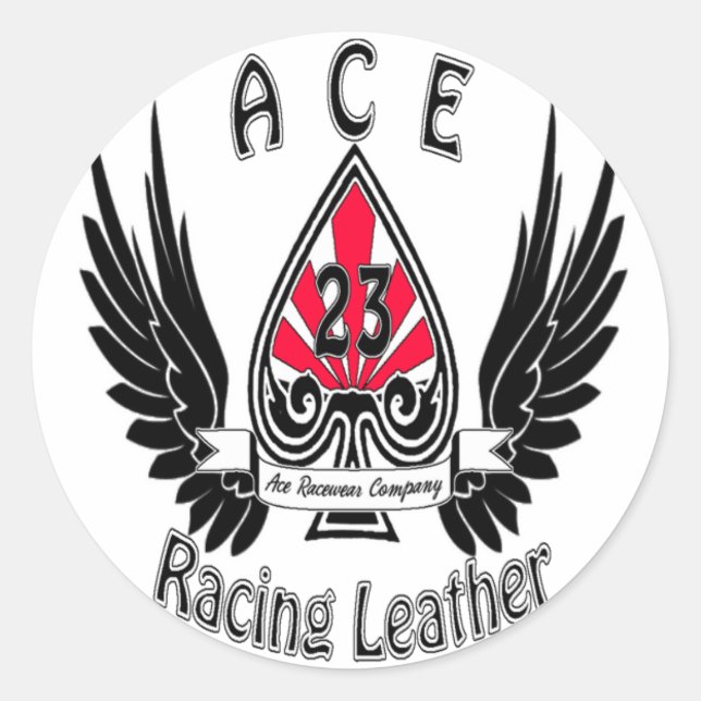 Ace Racing Leather Stickers (Front)