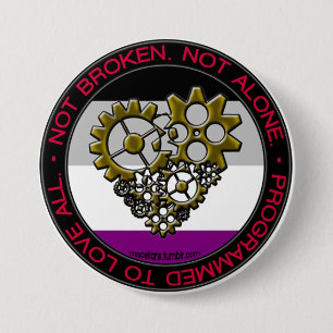 Ace Robot Pride - Large Pinback Button