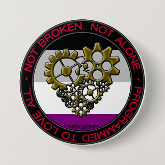Ace Robot Pride - Large Pinback Button