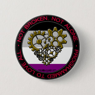 Ace Robot Pride - Small Pinback Button