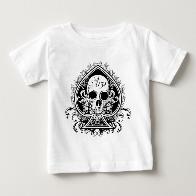 Ace Skull Baby T-Shirt (Front)