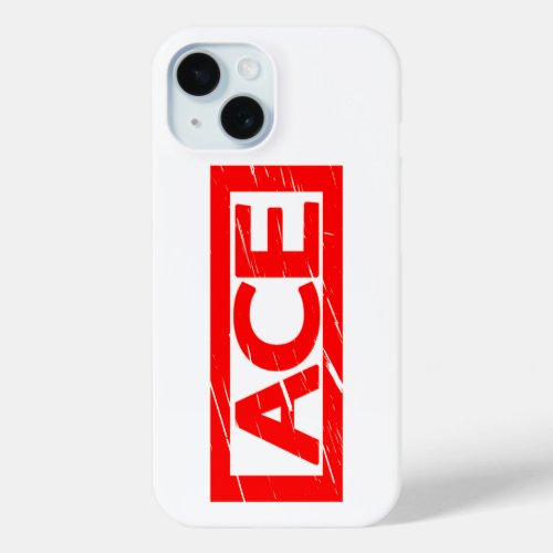 Ace Stamp iPhone 15 Case