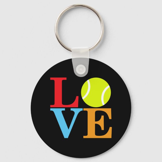 Ace Tennis LOVE Keychain (Front)