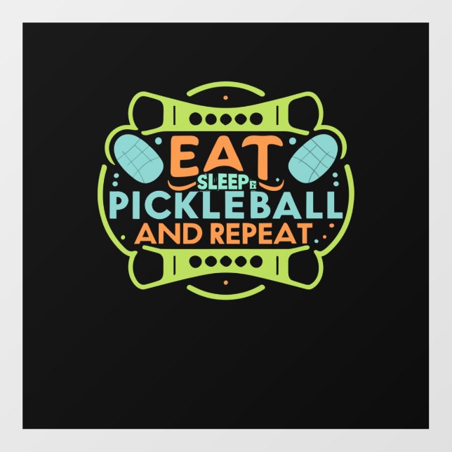 Ace the Court with Pickleball   Floor Decals (Front)