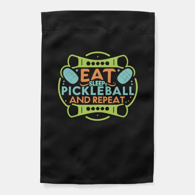 Ace the Court with Pickleball   Garden Flag (Front)