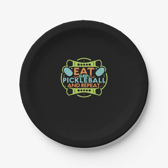 Ace the Court with Pickleball   Paper Plates (Front)