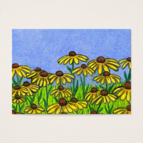 Aceo Art Card  Black_eyed Susans Flowers