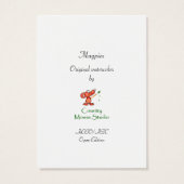 ACEO ATC Magpies (Back)