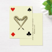 ACEO ATC Saxophones of Hearts Diamond, Spade, Club (Desk)