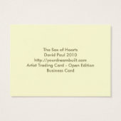 ACEO ATC Saxophones of Hearts Diamond, Spade, Club (Back)