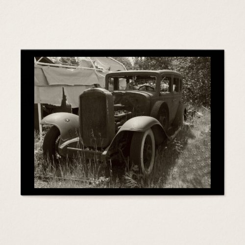 ACEO- Really Old Rusty Car- Mini Print Business Card Templates