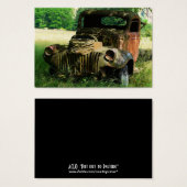 ACEO Rusty old Farm Truck Photo (Front & Back)