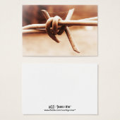 ACEO Sepia Barbed Wire Close Up (Front & Back)