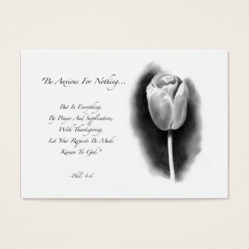 ACEO SIZE: TULIP: BIBLE VERSE: PENCIL ART BUSINESS CARD TEMPLATES