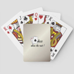 Aces Above the Rest Antique Gold Playing C Poker Cards